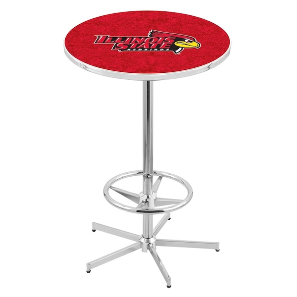 42" Chrome Illinois State Pub Table